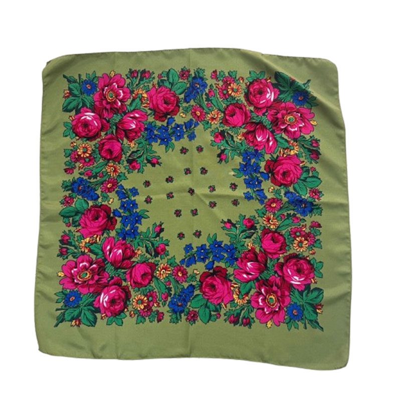 Kukum scarf - Floral motif · 30 x 30 inches