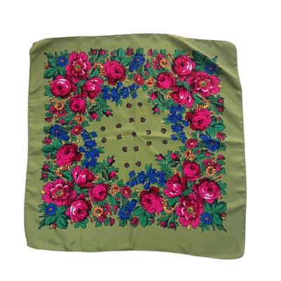 Kukum scarf - Floral motif · 30 x 30 inches