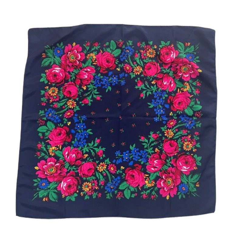 Kukum scarf - Floral motif · 30 x 30 inches