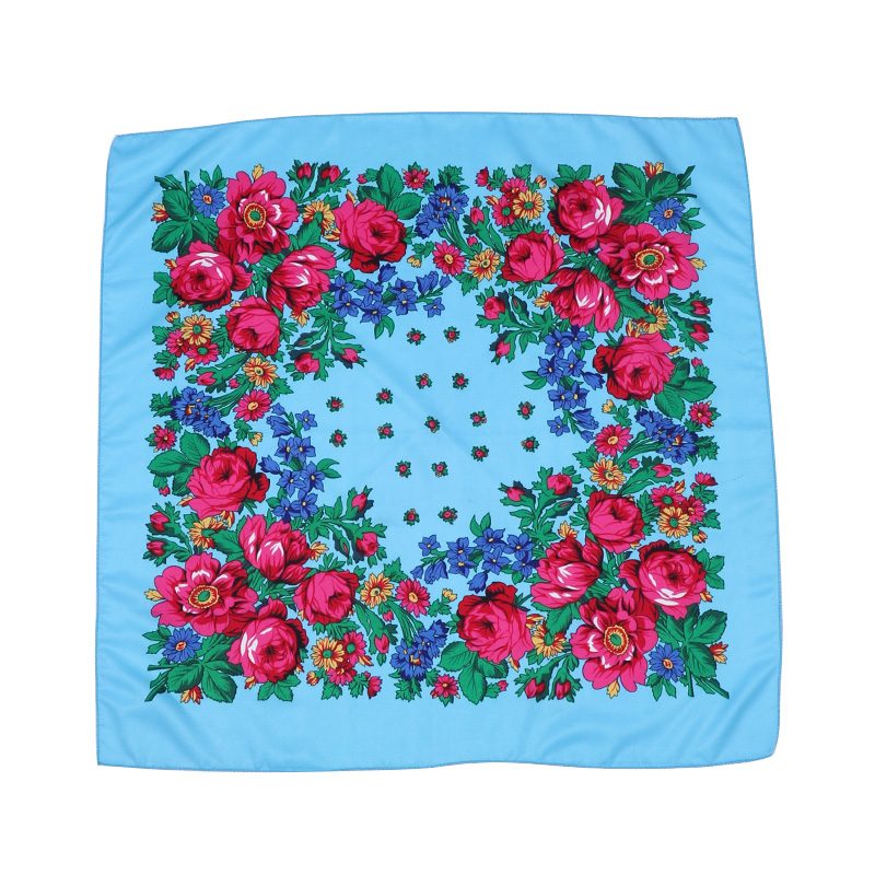 Kukum scarf - Floral motif · 30 x 30 inches
