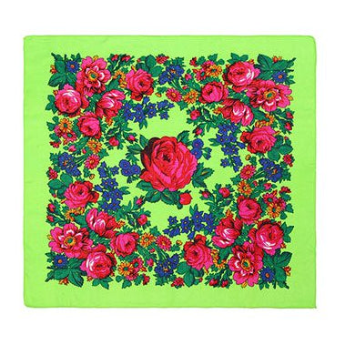 Kukum scarf - Floral motif · 30 x 30 inches
