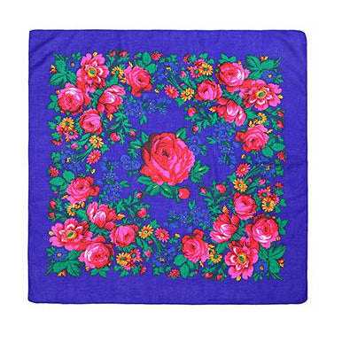 Kukum scarf - Floral motif · 30 x 30 inches