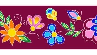38mm -  Single Face Blooms Satin Ribbon 