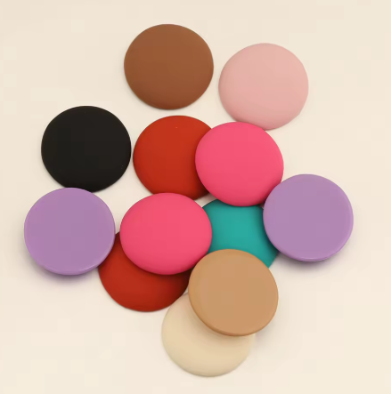 24mm - Cabochon en résine rond mat - 2pcs