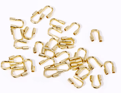 4x4mm - Wire Guardian - 14 kt Gold Plated