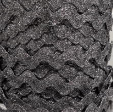 15mm - Rick Rack Braid Metallic - 100% P.V.C