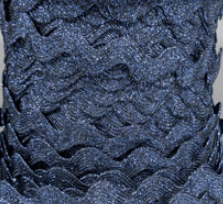 15mm - Rick Rack Braid Metallic - 100% P.V.C