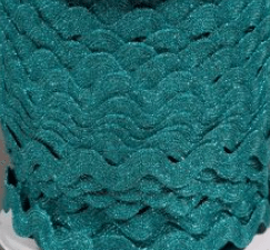 15mm - Rick Rack Braid Metallic - 100% P.V.C