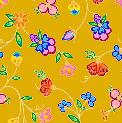 Blooms TM0005M - Mustard 100% Cotton Designer
