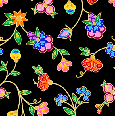 Blooms TM0005M - Black 100% Cotton Designer