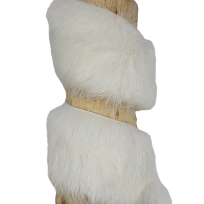 White Rabbit Fur Strips · 2 in