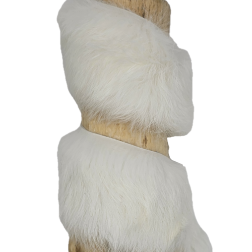 White Rabbit Fur Strips · 2 in