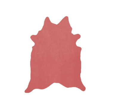 Suède de vache rouge pâle · 2½ - 3 oz - ( 0,9 - 1,0 mm )