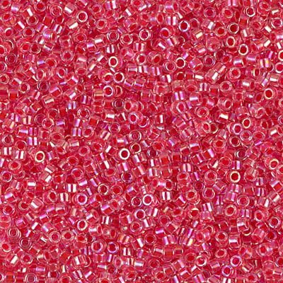 11/0 - DB0075 - Cristal AB cœur rose foncé Transp. · Miyuki Delica