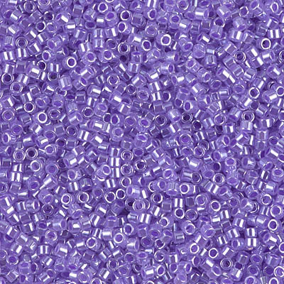 Miyuki Delica 11/0 - DB0249  Crystal Purple Ceylon Lined-Dyed