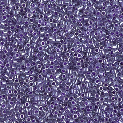 11/0 - DB0250 - Cristal Ceylan cœur violet Albâtre · Miyuki Delica