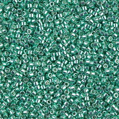 Miyuki Delica 11/0 - DB0426  Dark Green Mint Galvanized-Dyed