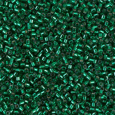 Miyuki Delica 11/0 - DB0605  Emerald Silver Lined-Dyed