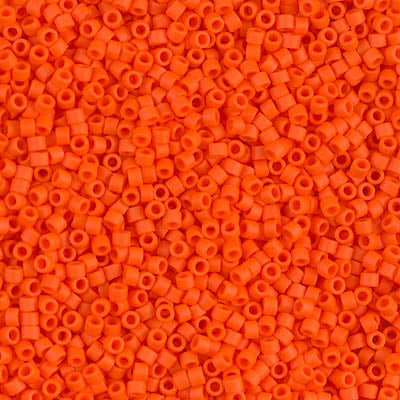 11/0 - DB0752 - Orange mat Opaque · Miyuki Delica