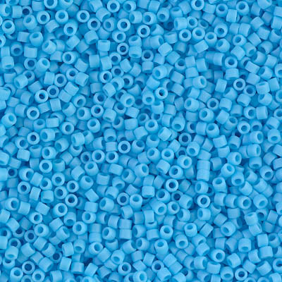 11/0 - DB0755 - Turquoise bleuté mat Opaque · Miyuki Delica