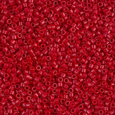 11/0 - DB0791 - Rouge écarlate semi-mat Opaque · Miyuki Delica