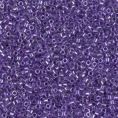 Miyuki Delica 11/0 - DB0906  Purple Sparkle Crystal Lined