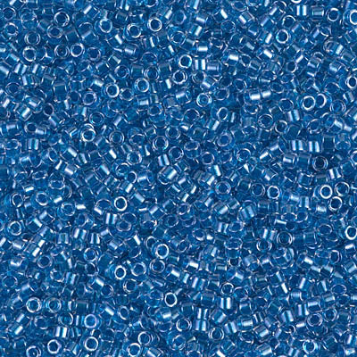 Miyuki Delica 11/0 - DB0920  Sparkling Cerulean Blue Lined Crystal