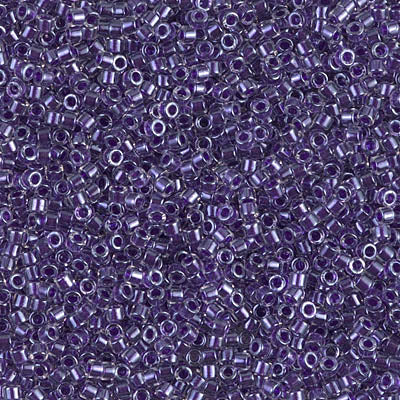 Miyuki Delica 11/0 - DB0923  Amethyst Sparkle Crystal Lined