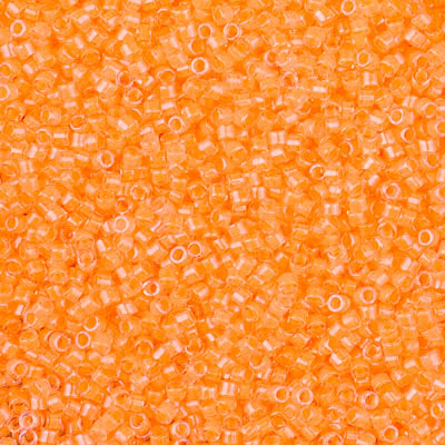 Miyuki Delica 11/0 - DB2033 Orange claire néon lumineuse