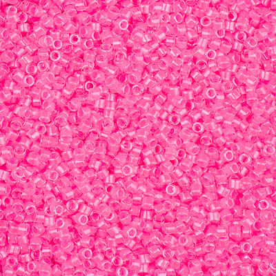 Miyuki Delica 11/0 - DB2036  Light Pink Luminous Neon Color