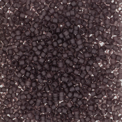Miyuki Delica 11/0 - DB2405 Matte Transparent Dark Smoky Amethyst