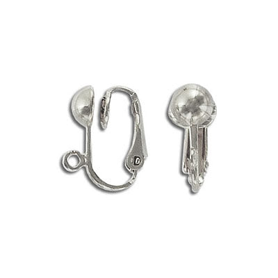 Ear clip with hoop · Imitation Rhodium