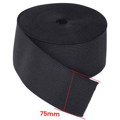 75 mm - Knitted Elastic / Polyester/caoutchouc