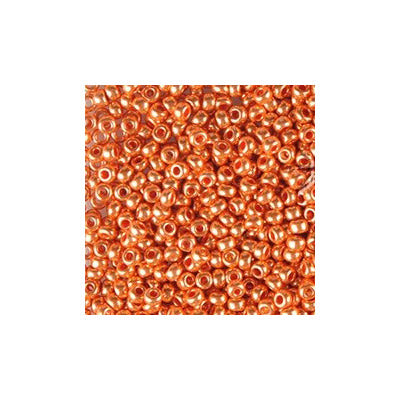 Preciosa Seedbead 10/0 - SB68805S Crystal Metallic Burnt Orange Strung