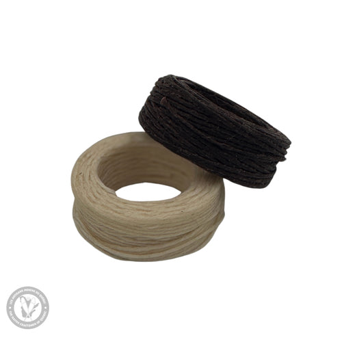 1 mm - Waxed natural linen cord - Various colors