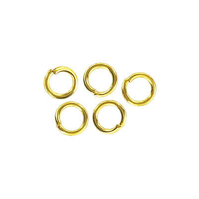 6 mm - Jump Rings gold (approx.100 un)