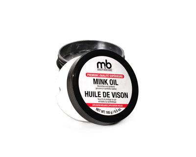 6.5oz - Mink oil M&B - Nourishes and protects leather - applicator included