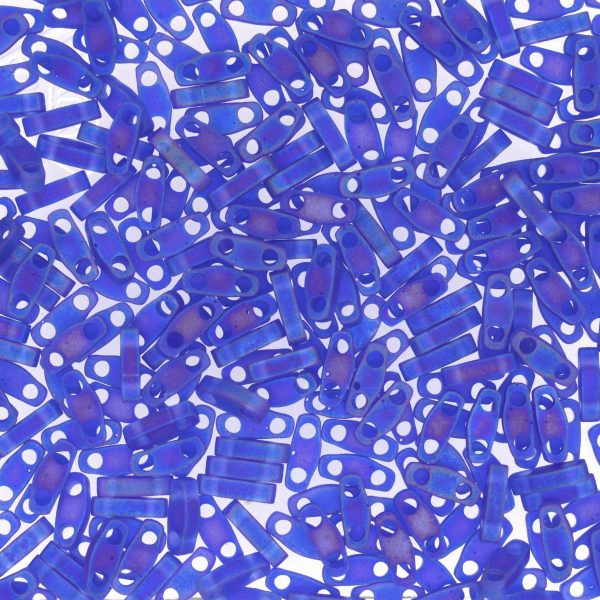 Miyuki Quart-TILA® - QTL0151FR Bleu cobalt mat AB Transparent