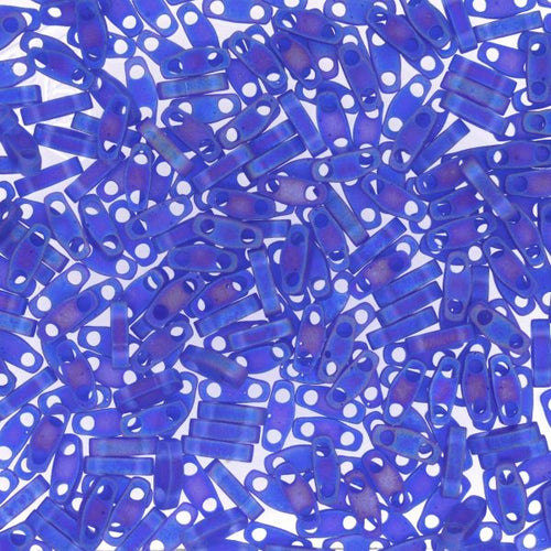 Miyuki Quart-TILA® - QTL0151FR Bleu cobalt mat AB Transparent