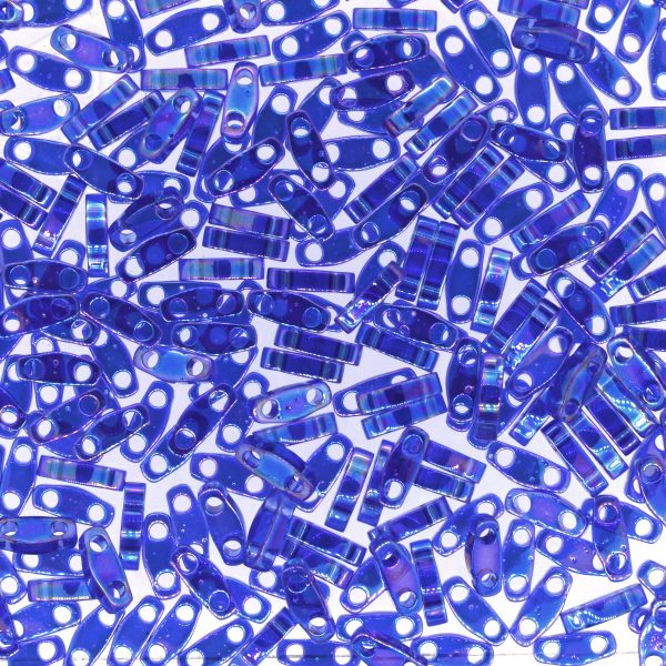 Miyuki Quarter TILA® - QTL0177 Transparent Cobalt Blue AB