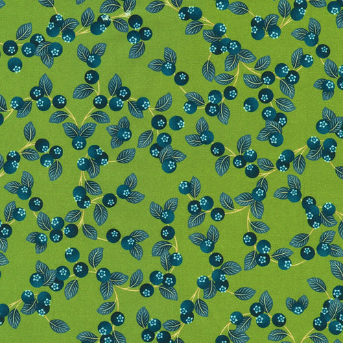 Blueberry Harvest 23336 - Meadow 100% Cotton Designer