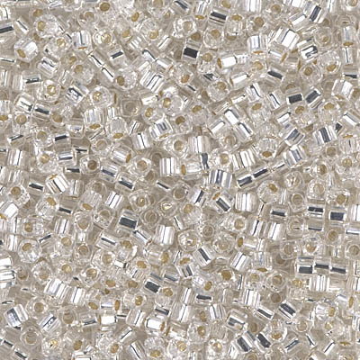 Miyuki Square Beads 1,8 mm - SQB0001 Crystal Silver Lined