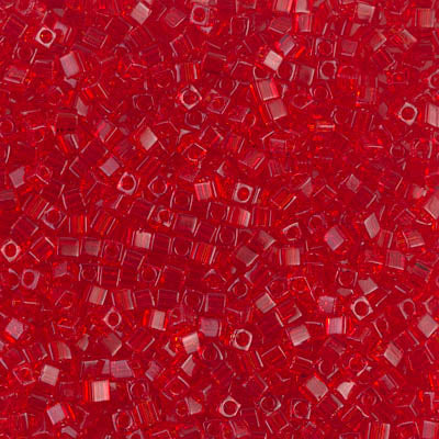 Miyuki Square Beads 1,8 mm - SQB0140 Transparent Red Orange