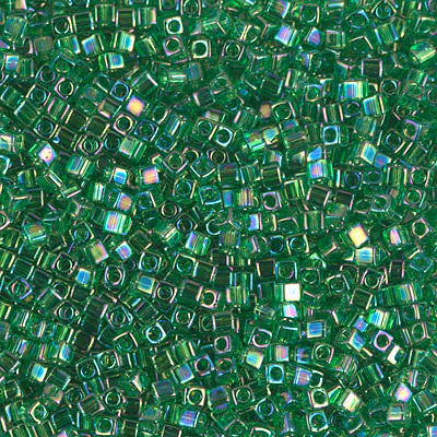 Miyuki Square Beads 1,8 mm - SQB0179 Transparent Green AB