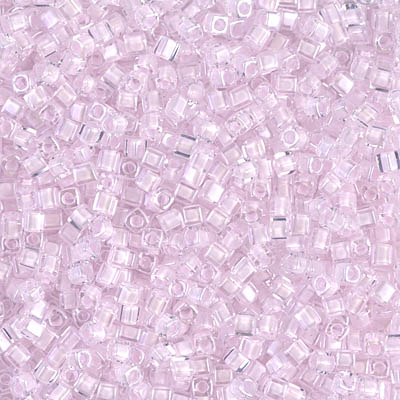 Miyuki Square Beads 1,8 mm - SQB0207 Pink Lined Crystal