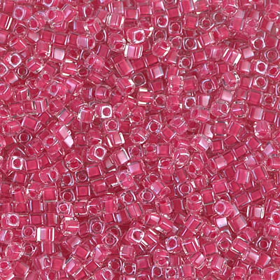 Miyuki Cube 1.8 mm - SQB0208 Cristal cœur rose œillet