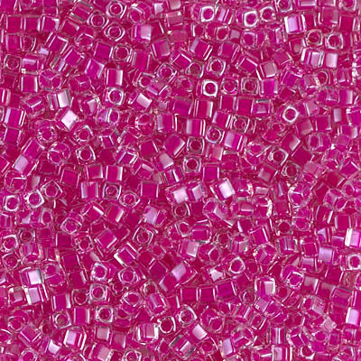 Miyuki Square Beads 1,8 mm - SQB0209 Fuchsia Lined Crystal