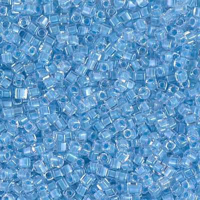 Miyuki Cube 1.8 mm - SQB0221 Cristal cœur bleu ciel