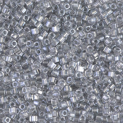 Miyuki Square Beads 1,8 mm - SQB0242 Sparkle Pewter Lined Crystal