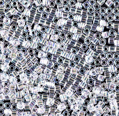 Miyuki Square Beads 1,8 mm - SQB0250 Transparent Crystal AB